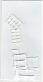 HO Scale Pikestuff 541-1201 Assorted White Windows pkg (6)