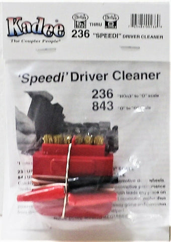 HO/HOn3/S/O Scale Kadee #236 Speedi Loco Driver Cleaner DC & DCC