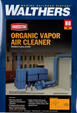 HO Scale Walthers Cornerstone 933-4086 Organic Vapor Air Cleaner (RTO) Kit