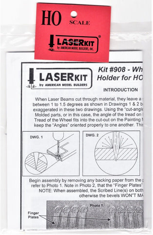 HO Scale American Model Builders 908 Wheel Paint Mask for Intermountain 33" Wheels