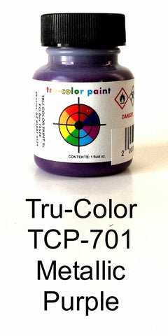 Tru-Color TCP-701 Metallic Purple 1 oz Paint Bottle