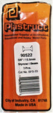 Plastruct 90522 BFS-20 Styrene Structural Shapes I-Beams 5/8 x 15" Long (3) pcs