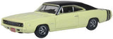 HO Scale Oxford Diecast 87DC68004 Yellow & Black 1968 Dodge Charger