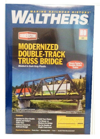 HO Scale Walthers Cornerstone 933-4510 Modernized Double-Track Truss Bridge Kit