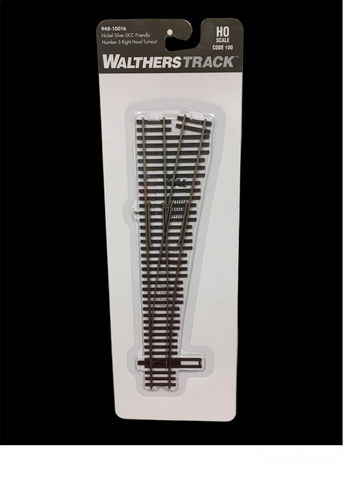 HO Scale Walthers 10016 Code 100 #5 Right Hand DCC Friendly Turnout