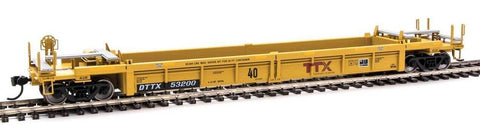 HO Scale Walthers MainLine 910-8417 DTTX 53200 Thrall Rebuilt 40' Well Car w/Large Red TTX  Forward Thinking Logo