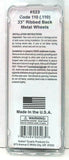 HO Scale Kadee #523 33" Diameter Ribbed Back Metal Code 110 Wheels (12) pcs