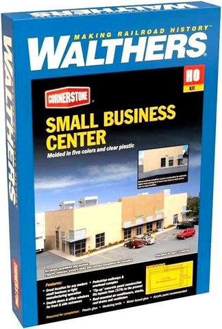 HO Scale Walthers Cornerstone 933-4132 Small Business Center Building Kit