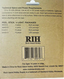 HO Scale Rock Island Hobby 510 Peel N Stick Grain Of Wheat Bulbs w/Holder (4) pcs