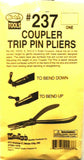 Kadee #237 Coupler Trip Pin Pliers For HOn3, HO, S, On3 & O Scale Couplers