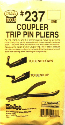 Kadee #237 Coupler Trip Pin Pliers For HOn3, HO, S, On3 & O Scale Couplers