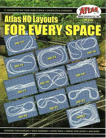 Atlas #11 HO Layouts for Every Space How-to Softcover Book