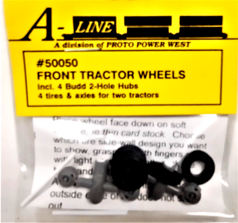 HO Scale A Line Product 50050 Budd 2-Hole Front Wheels for Semi Tractors