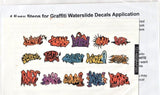 N Scale T2 Decals NSGRAF001 Graffiti Decal Set #1