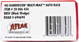 HO Scale Atlas 20006434 BNSF 6946694 Gunderson Multi-Max Auto Rack w/Black Wedge