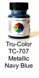 Tru-Color TCP-707 Metallic Navy Blue 1 oz Paint Bottle