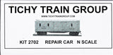 N Scale Tichy Train Group 2702 Undecorated Wreck Train Tool Supply Repair Car Kit