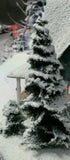 Superior Scenics 7" Tall Winter/Snow Covered Evergreen Trees (2) pcs