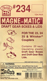 HO Scale Kadee #234 Short Shank Coupler Plastic Gearboxes & Lids (10) pr