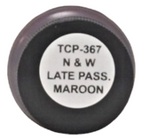 Tru-Color TCP-367 N&W Norfolk & Western Late Passenger Car Maroon 1 oz Paint Bottle
