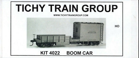 HO Scale Tichy Train Group 4022 Undecorated 40' Boom Flatcar Kit