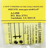 HO Scale A Line Product 50124 Reefer Trailer Fuel Tanks Kit pkg (4)