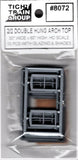 HO Scale Tichy Train Group 8072 Double Hung 2/2 Arch Top Windows pkg (10)