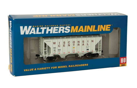 HO Walthers MainLine 910-7970 Wisconsin Central 84663 37' 2-Bay Covered Hopper