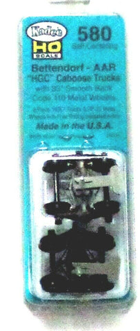 HO Scale Kadee #580 Bettendorf AAR Self Centering Caboose Trucks