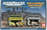 HO Scale Walthers SceneMaster 949-2906 Gyro and Lemonade Food Trailers Kit
