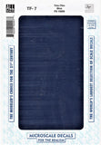 All Scale Microscale TF-7 Trim Film Blue Decal Sheet