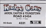 HO Scale Kadee 4331 Akron Canton & Youngstown ACY 3454 40' PS-1 Boxcar