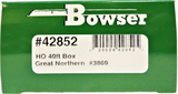 HO Scale Bowser 42852 Great Northern GN 3869 40' Double-Door Steel Boxcar