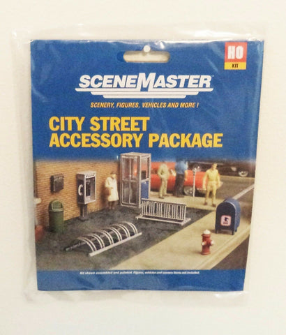 HO Scale Walthers SceneMaster 949-4121 City Street Accessory Package
