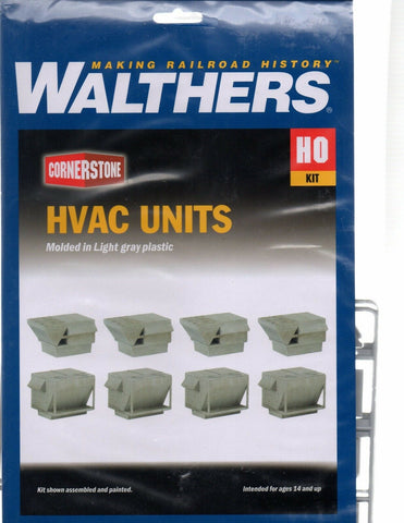 HO Scale Walthers Cornerstone 933-4077 HVAC Units Kit pkg (8)