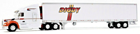 HO Scale Trucks n Stuff 118 Peterbilt 579 Sleeper w/Digby 53' Reefer Trailer