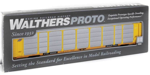 HO Scale Walthers Proto 920-101420 Chicago & North Western 89' Thrall Tri-Level Auto Rack ETTX 802647 Flat