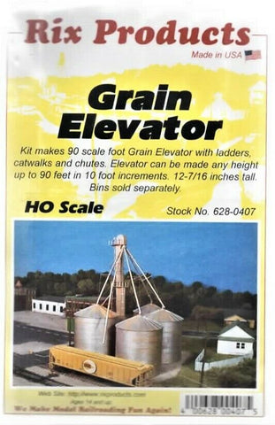 HO Scale Rix Products 628-0407 Grain Elevator Kit