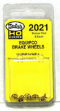HO Scale Kadee #2021 Boxcar Red Equipco Brake Wheel Freight Car Detail Parts (8)pcs