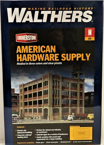 N Scale Walthers Cornerstone 933-3253 American Hardware Supply Building Kit