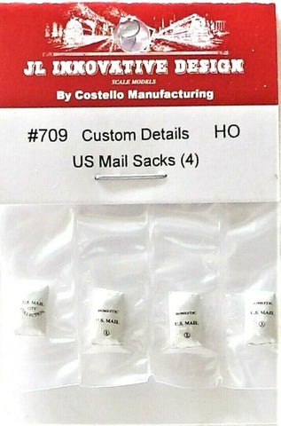 HO Scale JL Innovative Design 709 U.S. Mail Sacks (4) pcs