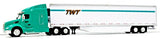 HO Scale Trucks n Stuff 114 Peterbilt 579 Sleeper w/TWT 53' Reefer Trailer