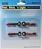 HO Scale Rock Island Hobby 5101 Peel N Stick LED Lights w/Holder (4) pcs