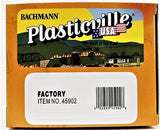 N Scale Bachmann 45902 Assembled Factory w/Accessories & Figures