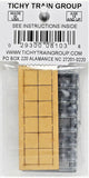 HO Scale Tichy Train Group 8103 Double Hung Double Unit 64 x 62" Windows pkg (6)