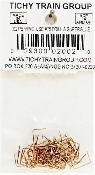 Tichy Train Group O Scale 18″ Straight Type Grab Irons – Unassembled Kit (50 Pack) – 293-2002