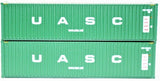 N Scale Jacksonville Terminal 405010 UASC 40" High Cube Container (2) pcs