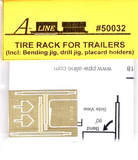 HO Scale A Line Product 50032 Trailer Tire Rack pkg (2)