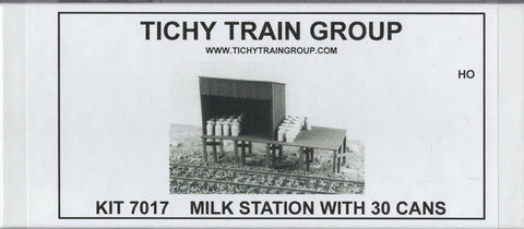 HO Scale Tichy Train Group 7017 Railroad Trackside Milk Station Kit