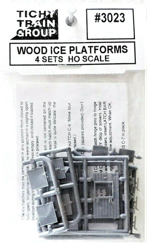 HO Scale Tichy Train Group 3023 Wood Reefer Icing Platforms w/Hatches/Grab Irons